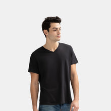 Load image into Gallery viewer, Men's V-Neck T-Shirt &amp; No Show Sock 6-Pack
