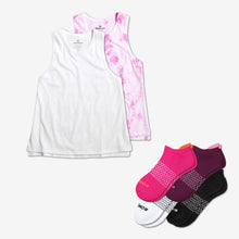 Load image into Gallery viewer, Women's Pima Cotton Tank &amp; Ankle Sock 6-Pack