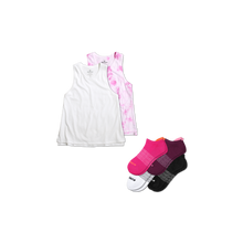 Load image into Gallery viewer, Women's Pima Cotton Tank &amp; Ankle Sock 6-Pack