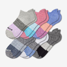 Load image into Gallery viewer, Women's Tri-Block Marl Ankle Sock 6-Pack