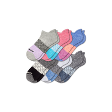 Load image into Gallery viewer, Women's Tri-Block Marl Ankle Sock 6-Pack