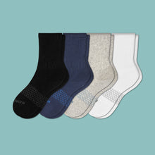 Load image into Gallery viewer, Youth Solid Calf Sock 4-Pack