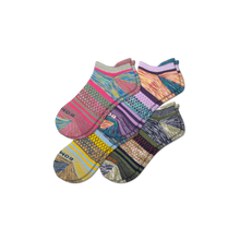 Load image into Gallery viewer, Women's Brush Stripe Ankle Sock 4-Pack