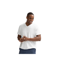 Load image into Gallery viewer, Men's V-Neck T-Shirt &amp; No Show Sock 6-Pack