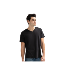 Load image into Gallery viewer, Men's V-Neck T-Shirt &amp; No Show Sock 6-Pack