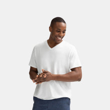 Load image into Gallery viewer, Men's V-Neck T-Shirt &amp; No Show Sock 6-Pack