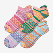 Load image into Gallery viewer, Women's Brush Stripe Ankle Sock 4-Pack