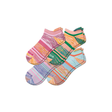 Load image into Gallery viewer, Women's Brush Stripe Ankle Sock 4-Pack