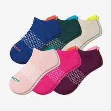 Load image into Gallery viewer, Women's Solid Neon Tipping Ankle Sock 6-Pack