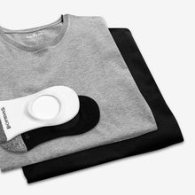 Load image into Gallery viewer, Men's Crew Neck T-Shirt &amp; No Show Sock 6-Pack
