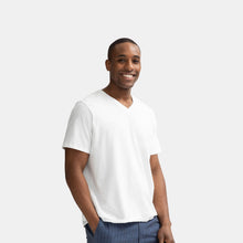 Load image into Gallery viewer, Men's V-Neck T-Shirt &amp; No Show Sock 6-Pack
