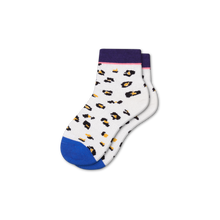 Load image into Gallery viewer, Women's Lightweight Sparkle Leopard Quarter Socks