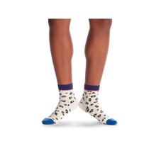 Load image into Gallery viewer, Women's Lightweight Sparkle Leopard Quarter Socks